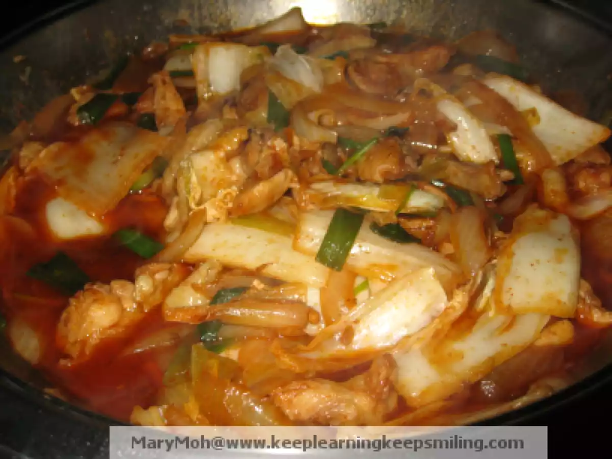 Chicken And Chinese Cabbage Stir Fry With Hot Bean Paste - photo 2