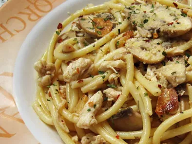 Chicken and mushroom spaghetti, Recipe Petitchef