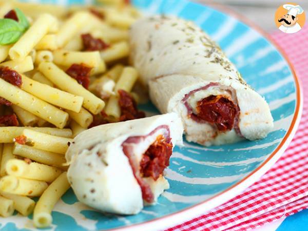 Chicken ballotines with mozzarella