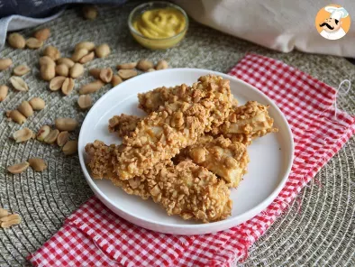 Chicken breaded with peanuts