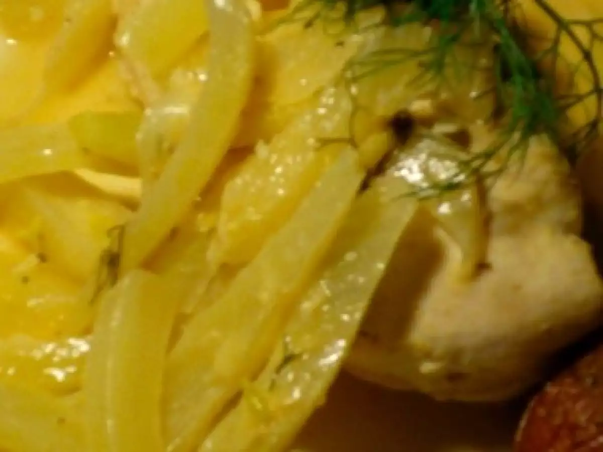 Chicken Breasts (and tofu) with Fennel and Lemon with Roasted Potatoes - photo 4