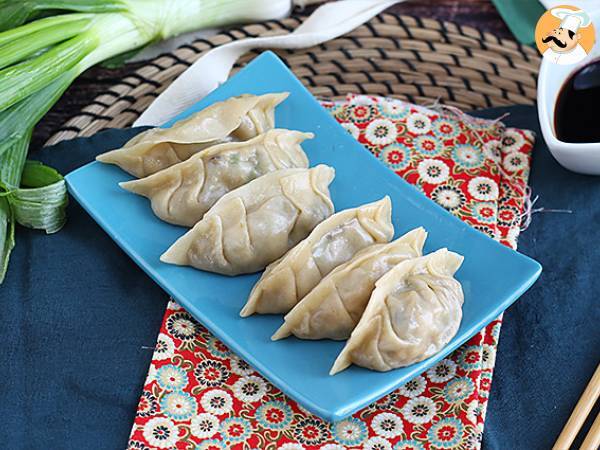 Chicken, carrot, and mushroom gyozas - photo 2