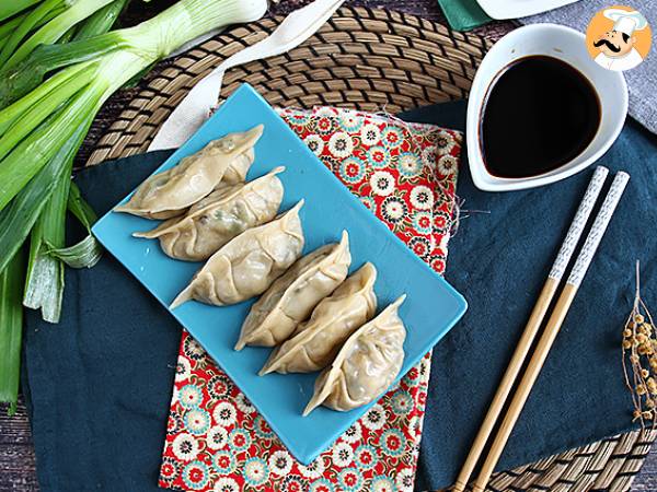 Chicken, carrot, and mushroom gyozas - photo 6