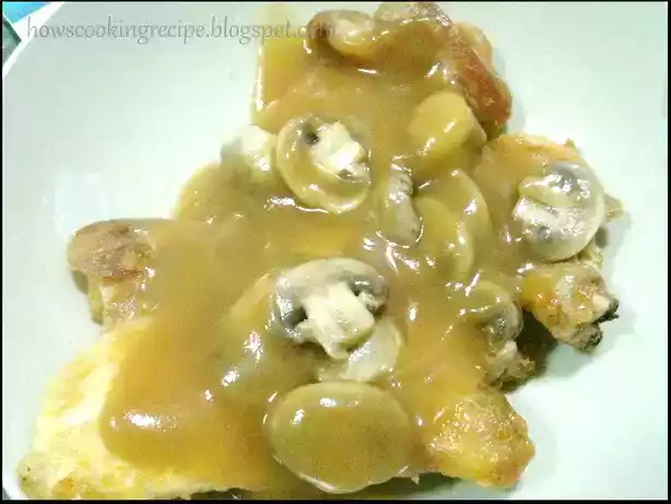 Chicken chop recipe with mushroom sauce: easy dinner idea