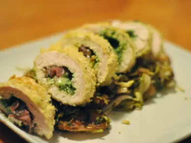 Chicken Cordon Bleu Recipe (Italian Style) with Pesto and Panko - photo 2