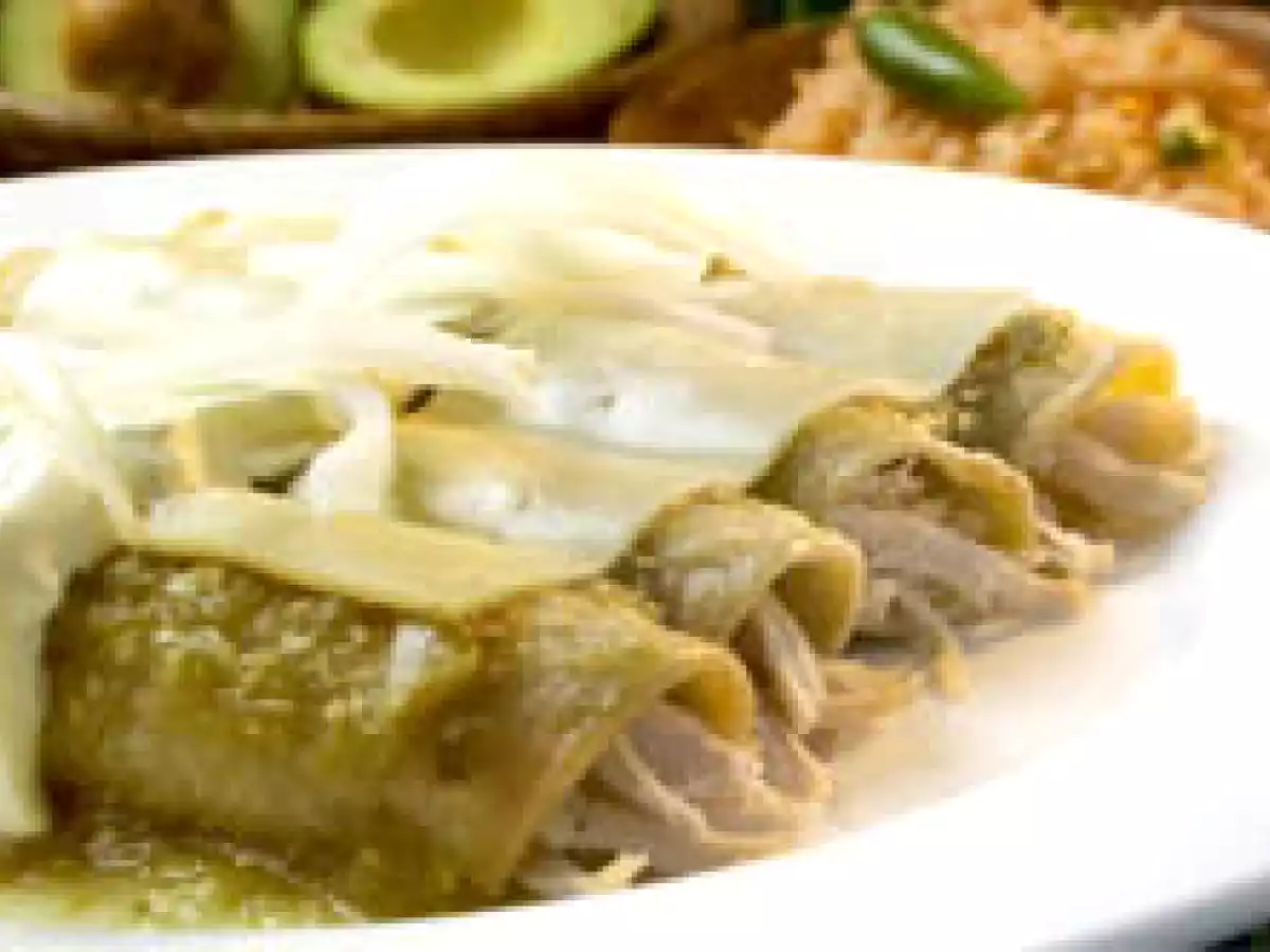 Chicken Crêpes- crepas de pollo en Salsa Verde