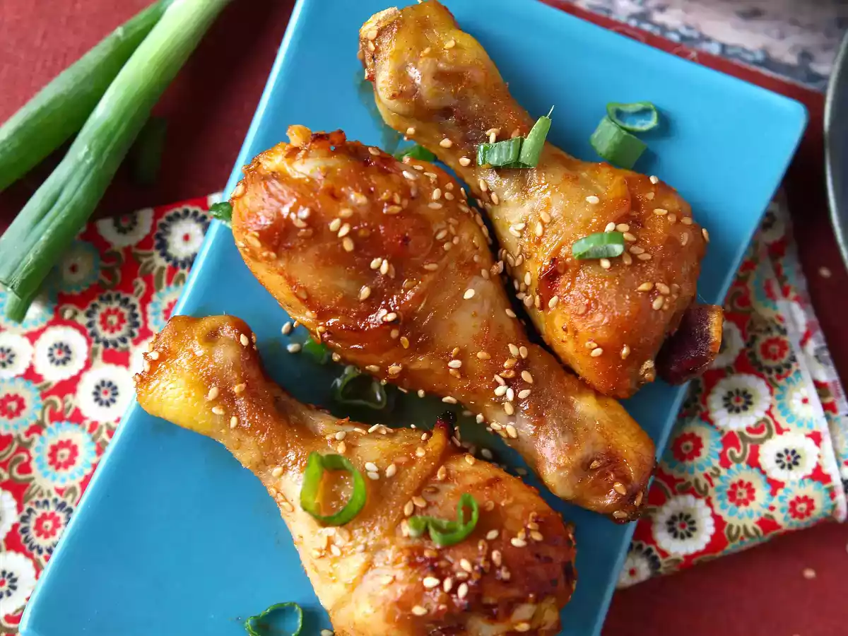 Chicken drumsticks with a japanese marinade - photo 2