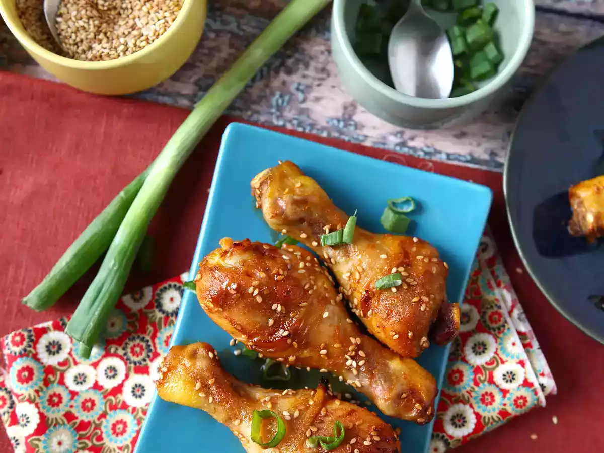 Chicken drumsticks with a japanese marinade - photo 6