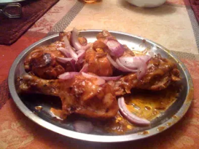 Chicken drumsticks with Nando's sauce