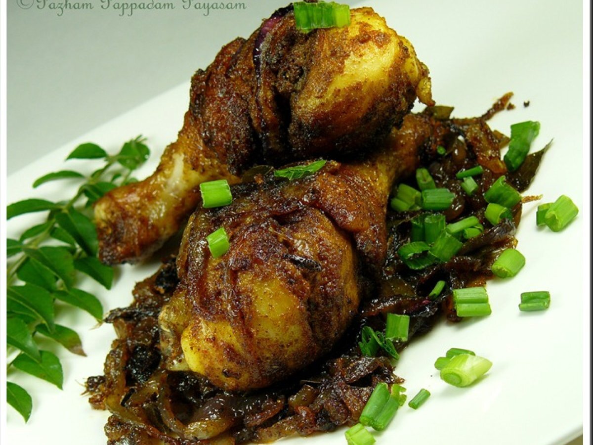 Chicken fry, Kerala style (Serves 2)