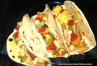 Chicken paneer bistique snack wraps recipe