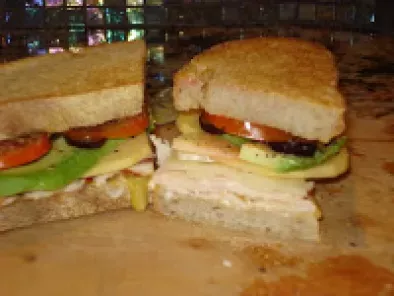 Chicken papaya sandwich