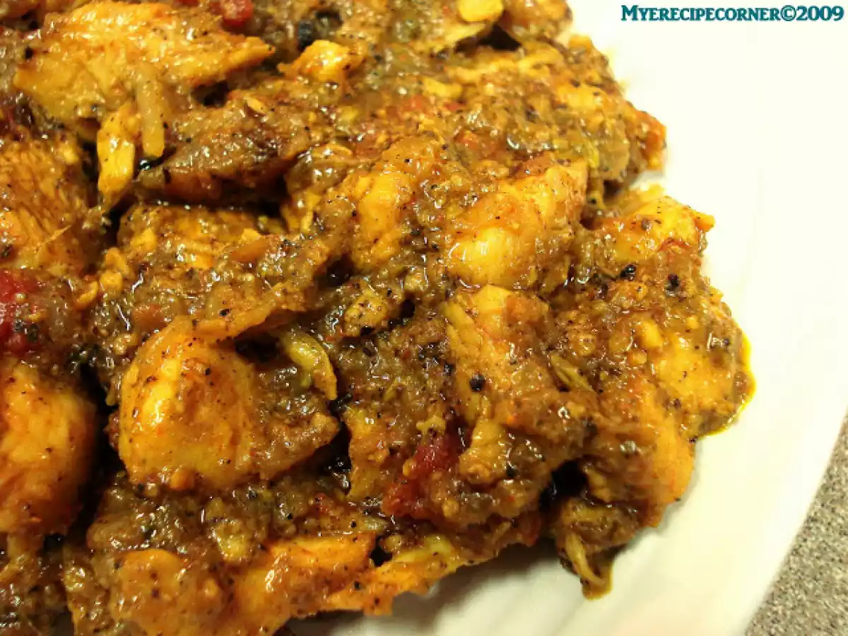 Chicken Pepper Chops( Chicken In Hot and Spicy Pepper Curry)