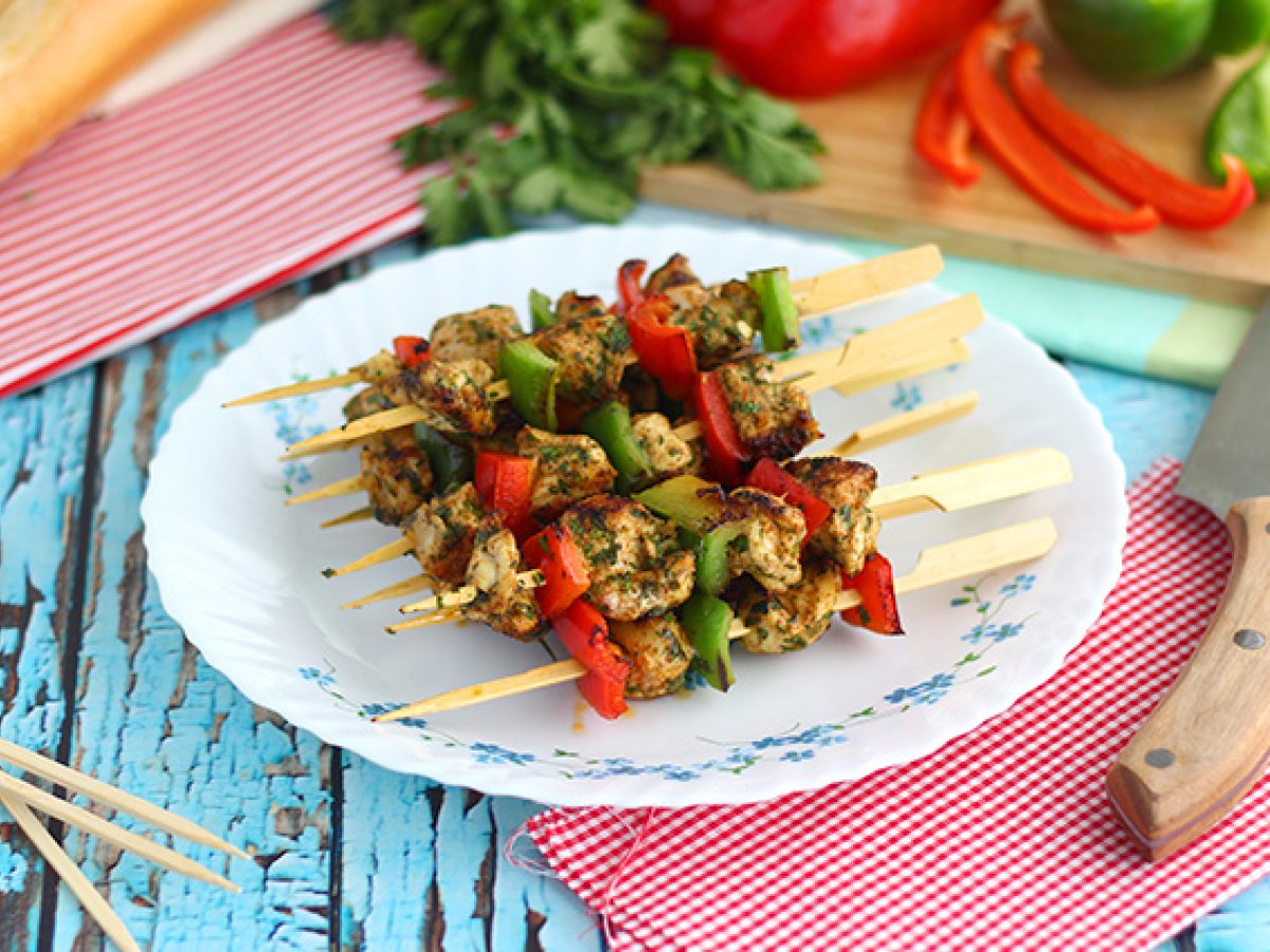 Chicken skewers