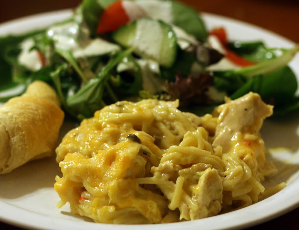 Chicken spaghetti velveeta style, Recipe Petitchef