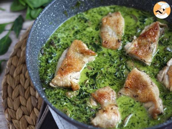 Chicken with creamy spinach and mushroom sauce - photo 2