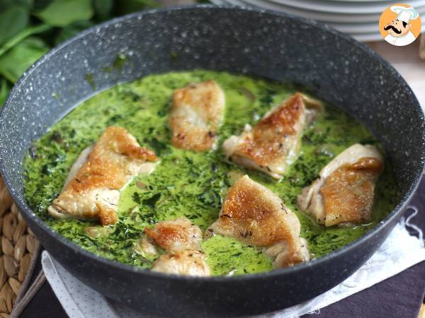 Chicken with creamy spinach and mushroom sauce - photo 4