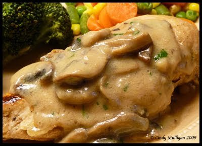 Chicken with mushroom cream sauce recipe
