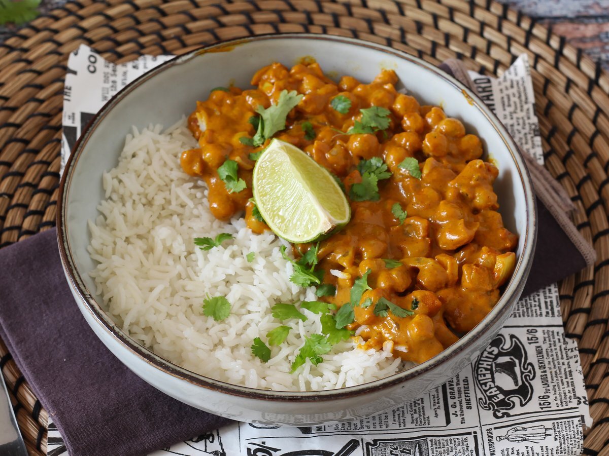 Chickpea curry, the super gourmet vegan recipe