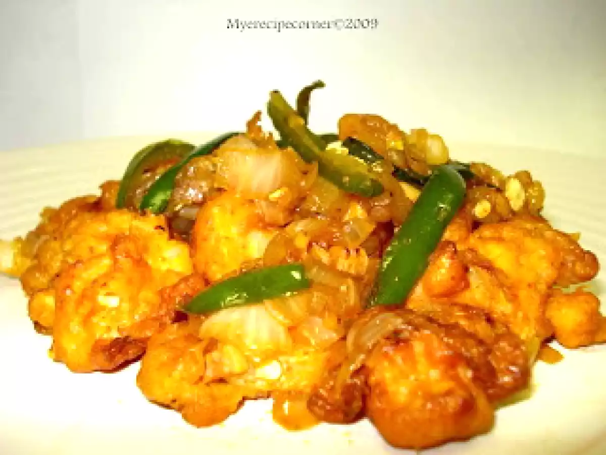Chilly Gobi/ Chilly Cauliflower fry