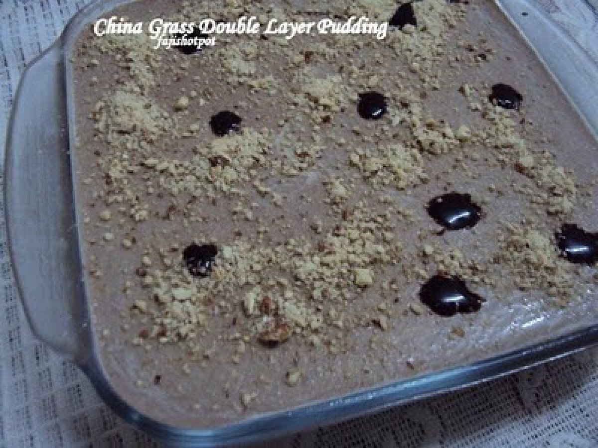 China Grass Double Layer Pudding