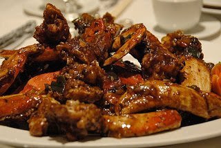Chinese dish : stir fried crabs in black bean sauce - Recipe Petitchef