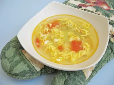 Chinese Okra Egg-Drop Soup