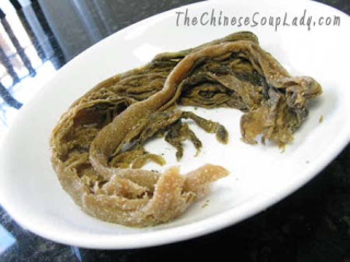 Chinese Recipe Steamed Mui Choy with Pork Belly - photo 2