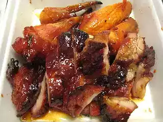 Chinese style roasted chicken thighs recipe in char siu sauce