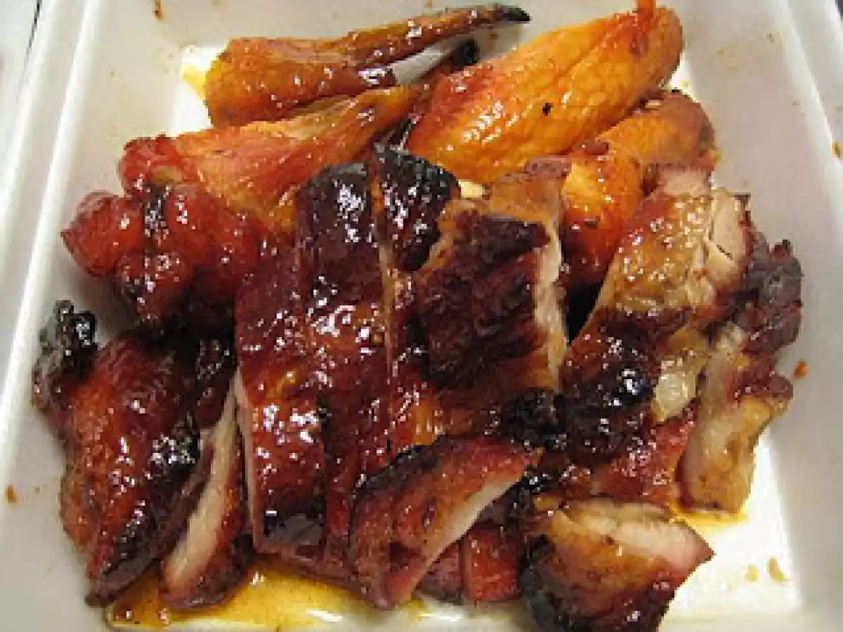 Chinese Style Roasted Chicken Thighs in Char Xiu / Siew / Siu Sauce