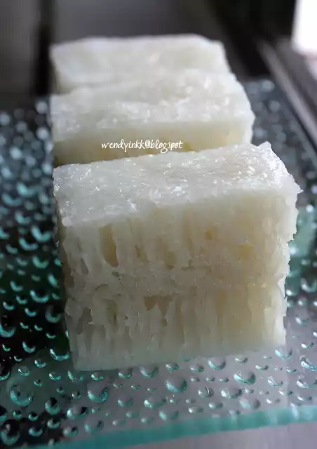 Chinese white honeycomb cake recipe - pak thong koh y3k