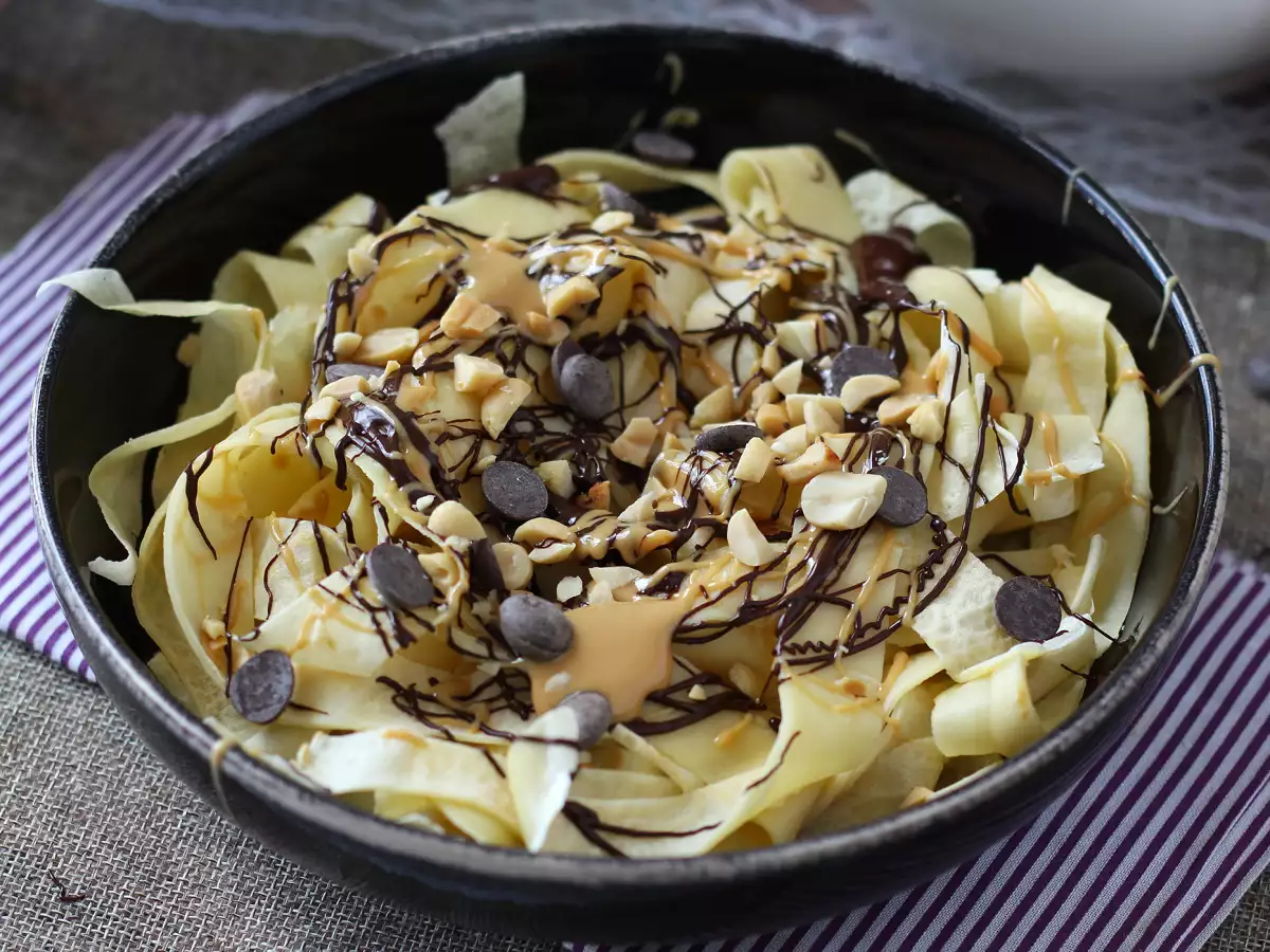 Chocolate and peanut butter crêpe tagliatelle! - photo 6
