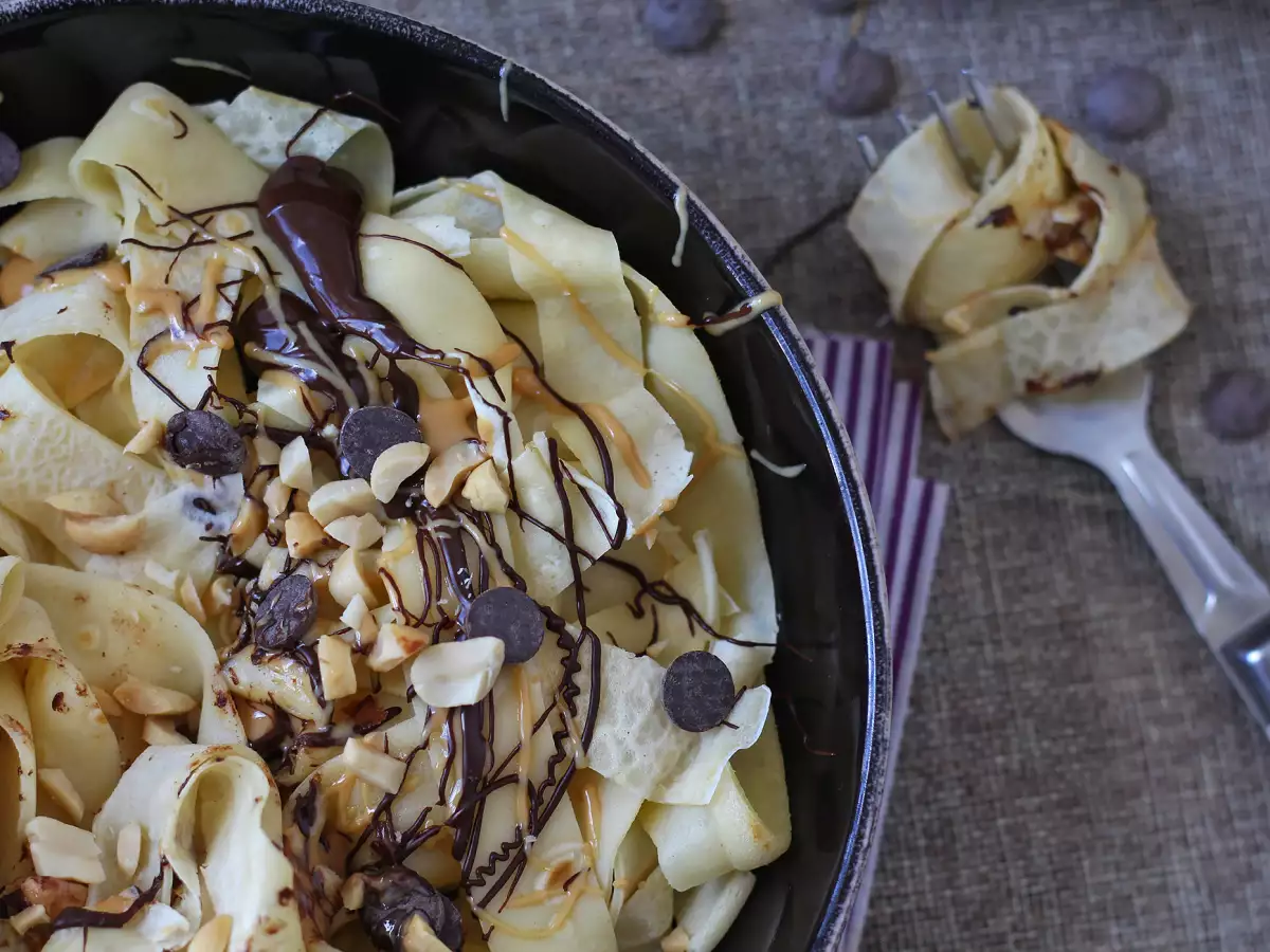 Chocolate and peanut butter crêpe tagliatelle! - photo 8