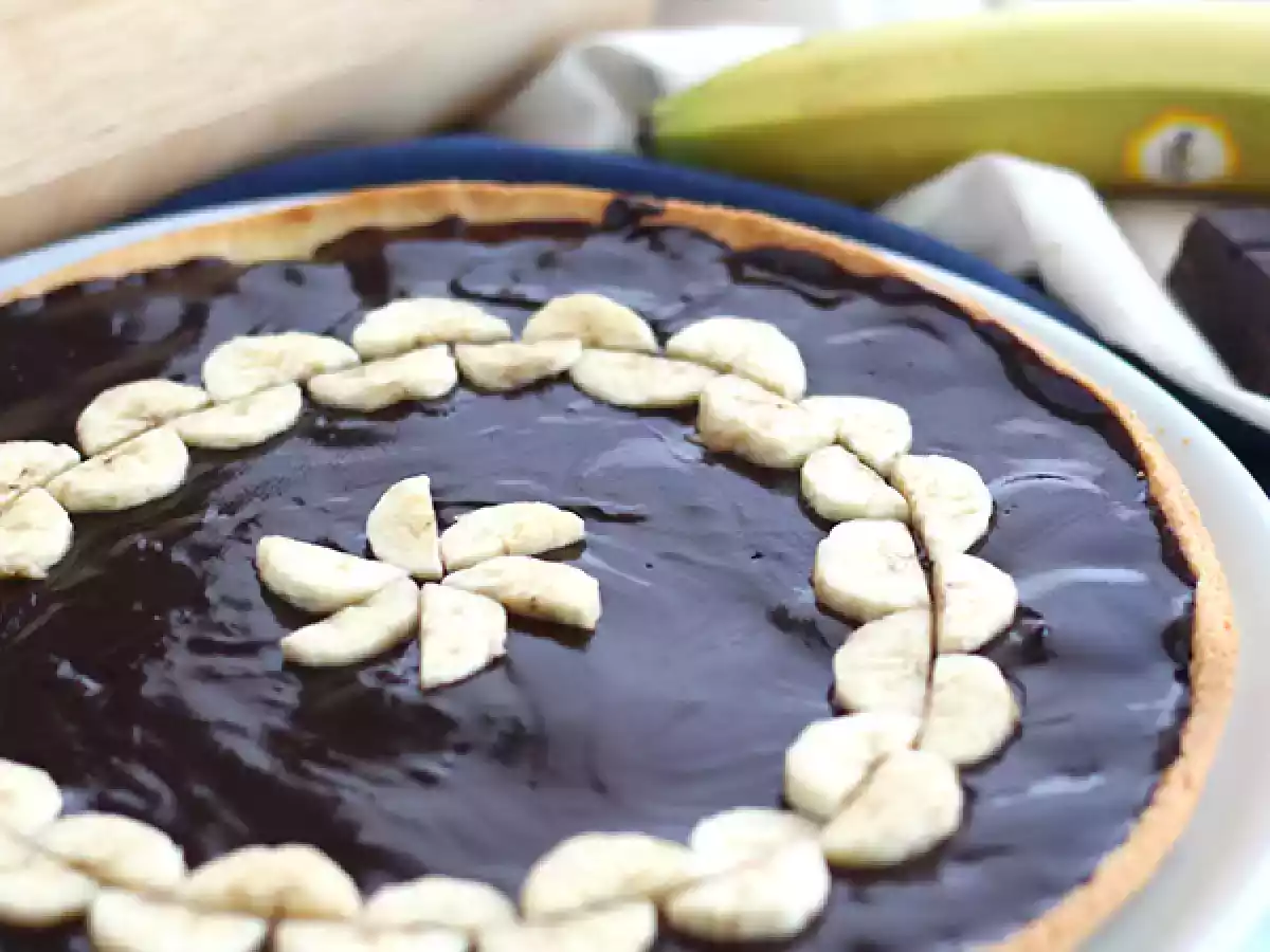 Chocolate banana tart (step by step) - photo 2
