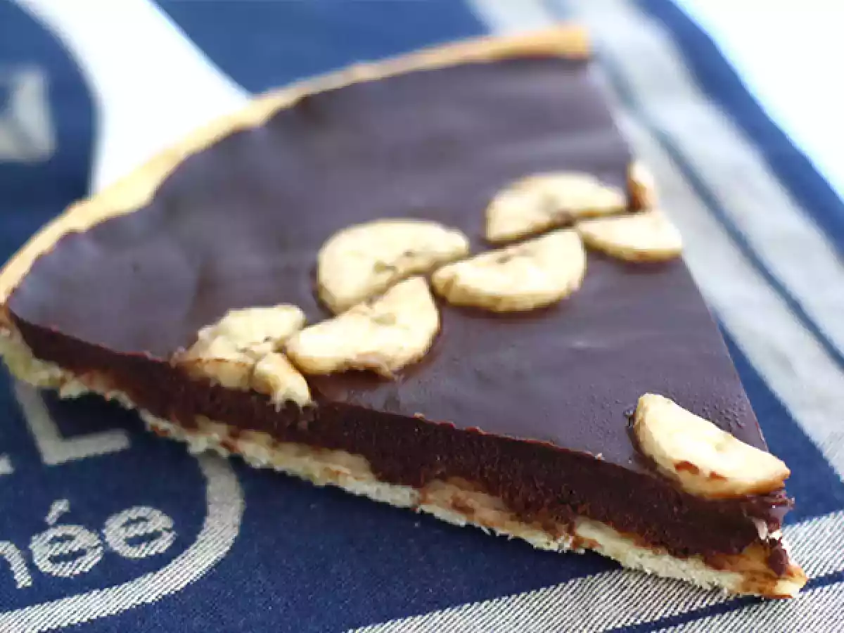 Chocolate banana tart (step by step) - photo 3