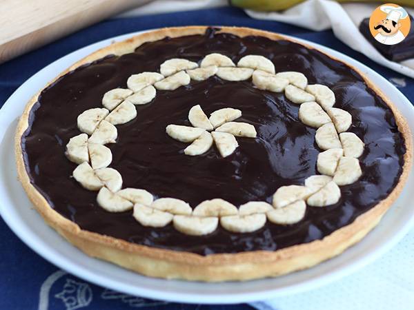 Chocolate banana tart (step by step)