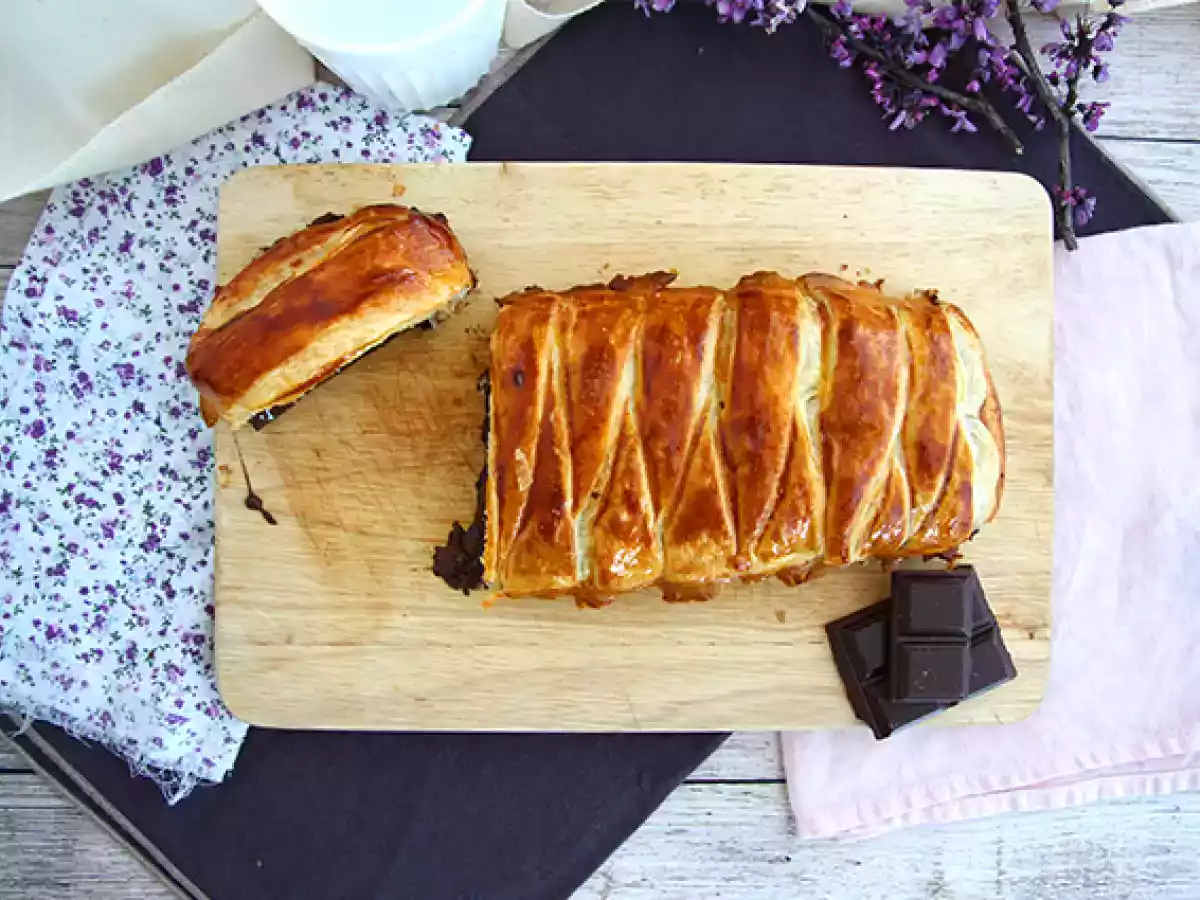 Chocolate braided puff pastry - photo 4