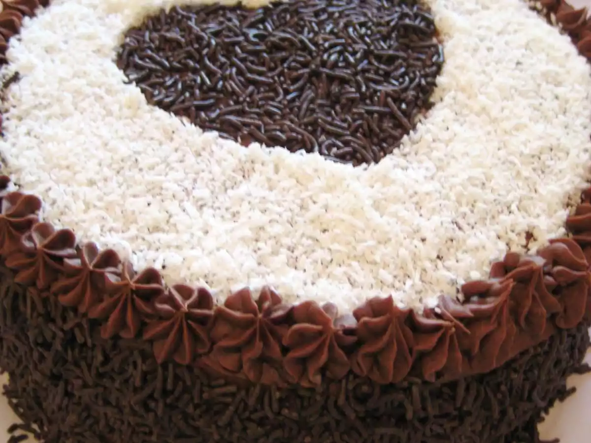 Chocolate Cake with Coconut and Chocolate Filling - photo 2