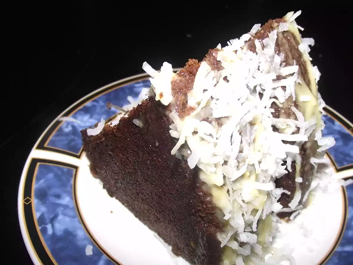 Chocolate cake with coconut and rum Mmm, Yum!
