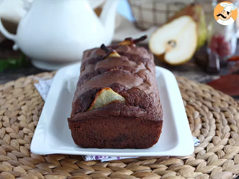 Chocolate cake with pears, photo 4