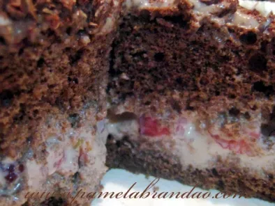 Chocolate Cake with Strawberry Filling - photo 2