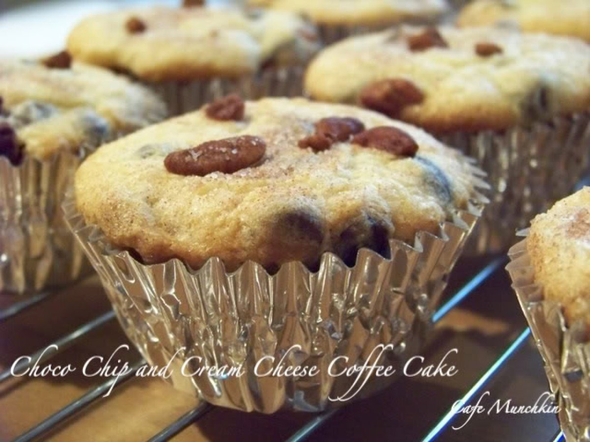 Chocolate Chip and Cream Cheese Coffee Cake