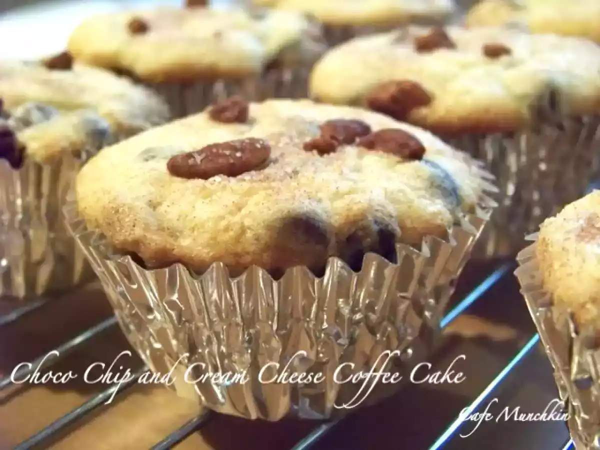 Chocolate Chip and Cream Cheese Coffee Cake