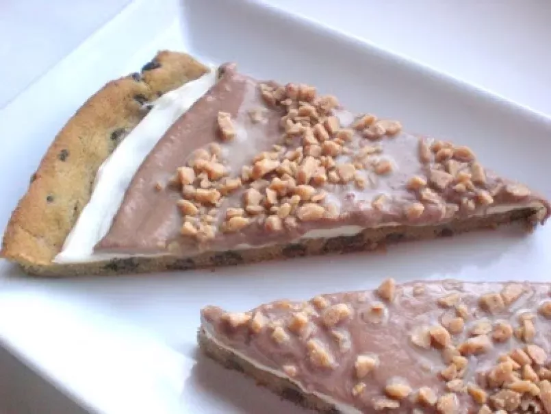 Chocolate Chip Cookie Pizza Topped With Toffee., photo 1