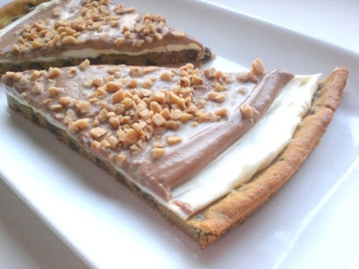 Chocolate Chip Cookie Pizza Topped With Toffee. - photo 2