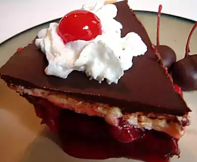 Chocolate covered cherry pie recipe - easy and tasty dessert