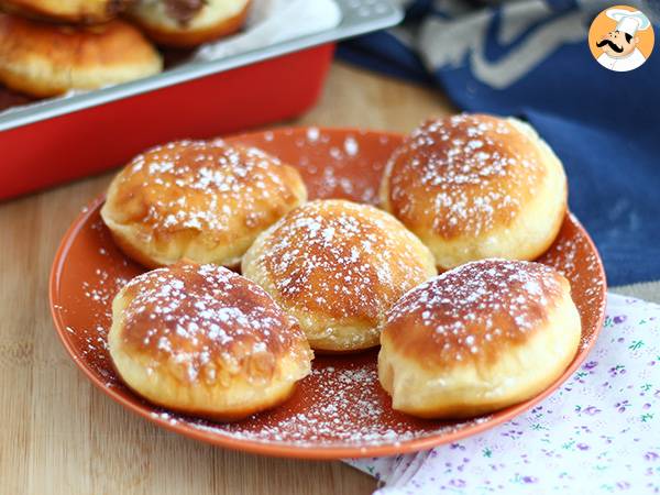 Chocolate-filled doughnuts