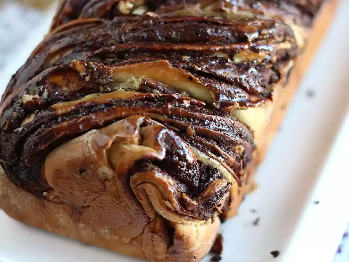 Chocolate hazelnut babka brioche - photo 5