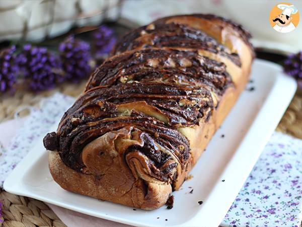 Chocolate hazelnut babka brioche