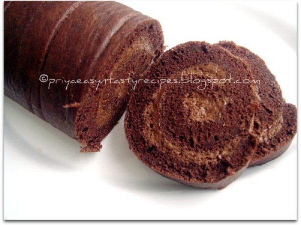 Chocolate Mousse Swiss Roll